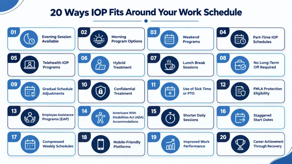20 Flexible IOP Scheduling Options for Working Professionals